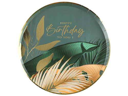 Birthday Jungle plate - 22,5 cm - 10 pcs