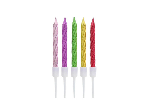 Birthday candles, mix - 10 pcs