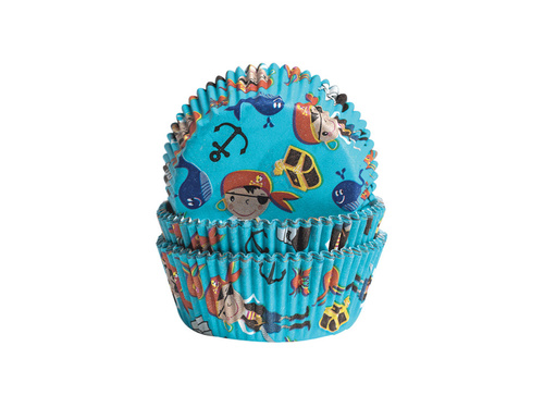 Birthday cupcake molds Pirates - 60 pcs.