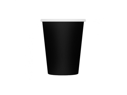 Black Paper Cups - 266 ml - 8 pcs