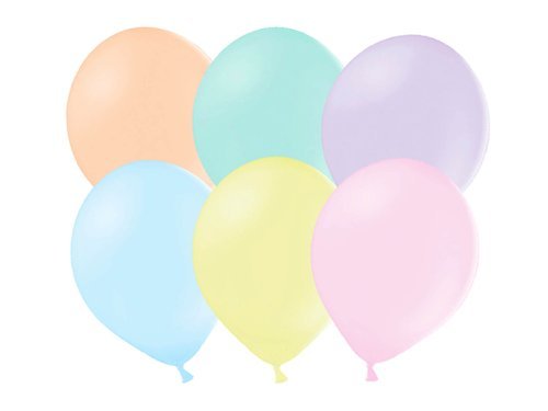 Black pastel balloons - 12'' - 10 pcs.