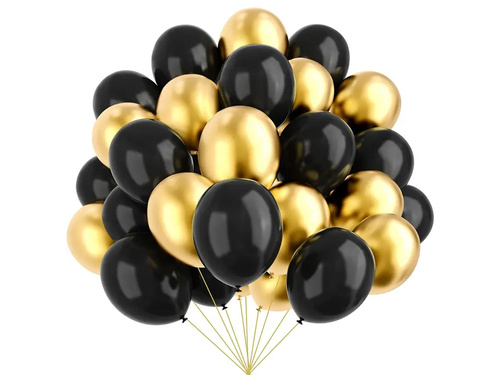 Black pastel balloons - 12'' - 50 pcs.