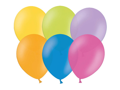 Black pastel balloons - 14'' - 10 pcs.