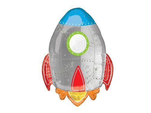 Blast off Birthday Foil Balloon - 53 x 73 cm  - 1 pc