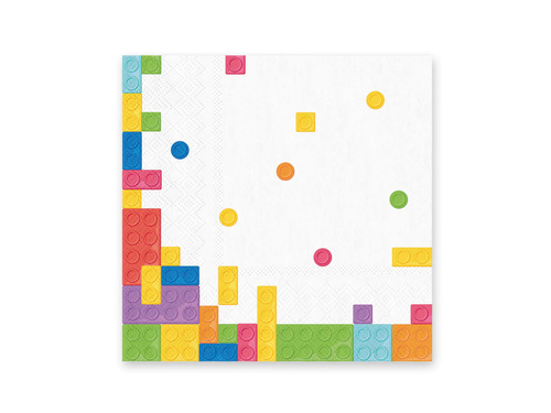 Blocks Lunch Napkins - 33 cm - 10 pcs