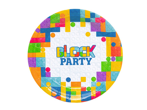 Blocks Paper Plates - 18 cm - 6 pcs