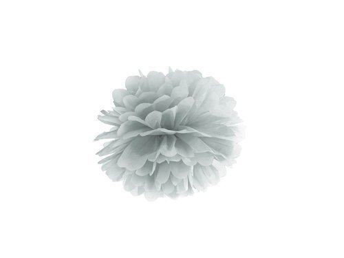 Blotting paper Pompom, silver - 35 cm - 1 pc