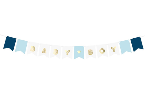 Blue Baby Boy banner - 160 cm - 1 pcs.