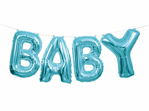 Blue Baby Letter Balloon Banner Kit - 274 cm - 1 pc