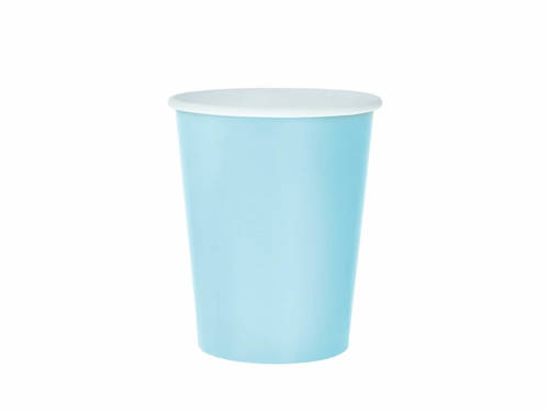 Blue Paper Cups - 270 ml - 14 pcs