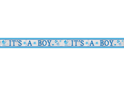 Blue banner for Baby Shower - 635 cm - 1 pcs.