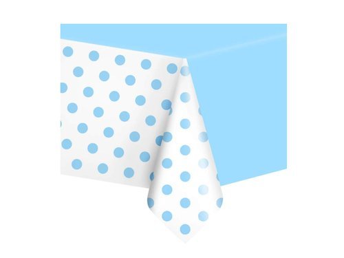 Blue dots tablecover - 137x274 cm - 1 pc