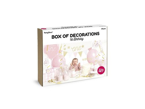 Box of Decoration 1st Birthday