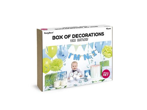 Box of Decoration 1st Birthday