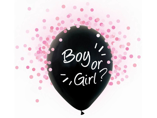 Boy or Girl Latex Balloons - 30 cm - 4 pcs