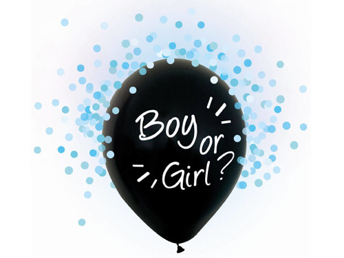 Boy or Girl Latex Balloons - 30 cm - 4 pcs