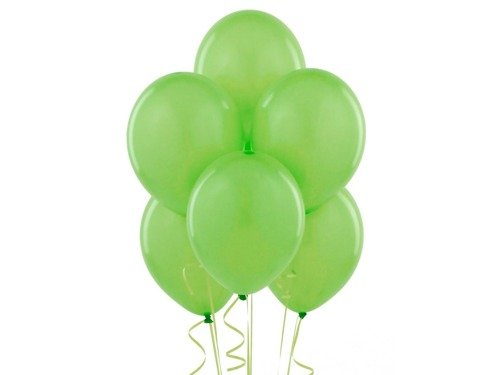 Bright Green pastel balloons - 11'' - 100 pcs.