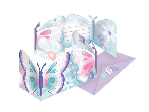 Butterfly Invitation - 8 pcs