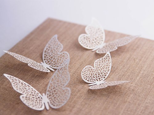 "Butterfly" hanging paper decoration, 8 x 5 cm, 10 pcs