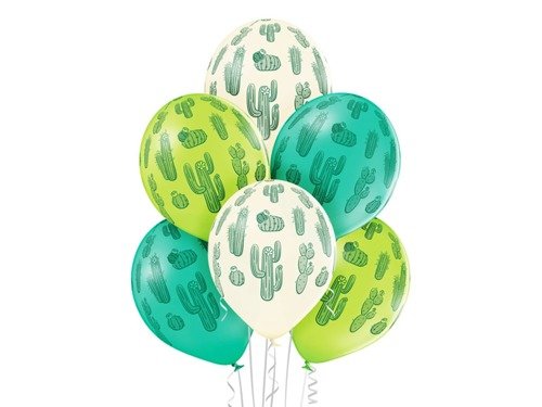 Cactus Balloons - 12" - 6 pcs