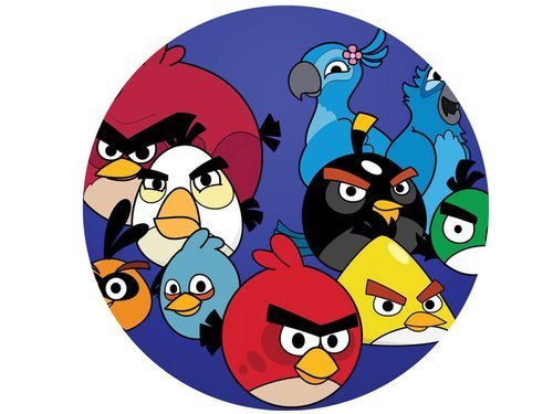 Cake Topper Angry Birds - 20 cm - 1 pc.