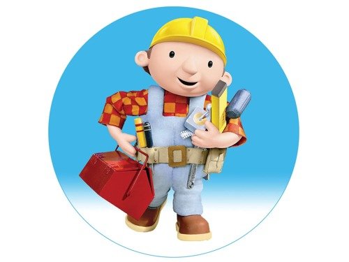 Cake Topper Bob The Builder - 20 cm - 1 pc.