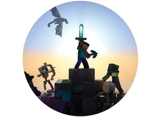 Cake Topper Minecraft - 20 cm - 1 pc.