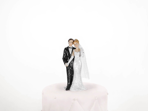 Cake Topper Newly-weds - 11 cm - 1 pc