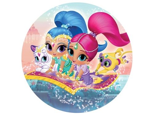 Cake Topper Shimmer & Shine - 20 cm - 1 pc.