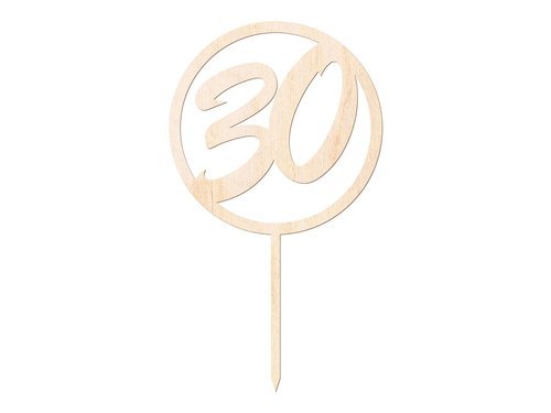 Cake topper 30 birthday - 1 pc