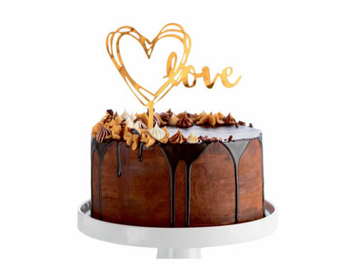 Cake topper Love - 1 pc