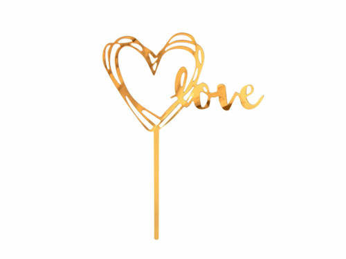 Cake topper Love - 1 pc