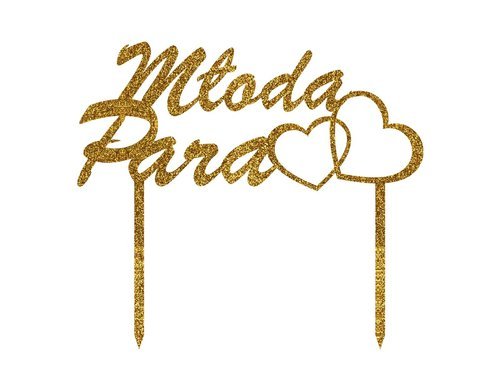 Cake topper Mloda Para - 15x13 cm - 1 pc