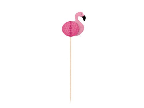 Cake toppers Flamingo - 18 cm - 10 pcs