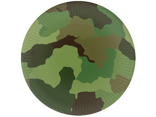 Camo Plates - 18 cm - 6 pcs