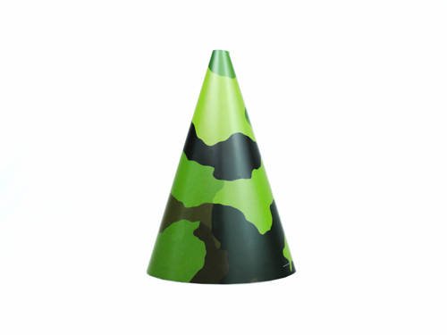 Camouflage Party Hats - 6 pcs