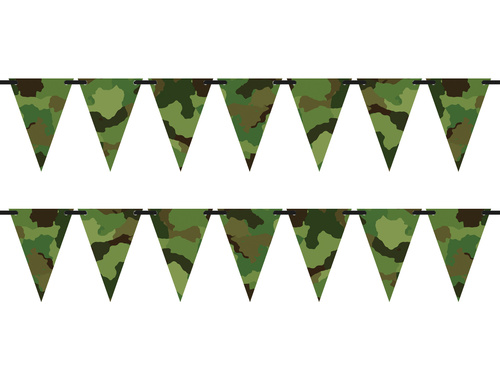 Camouflage flag banner - 500 cm - 12 pcs