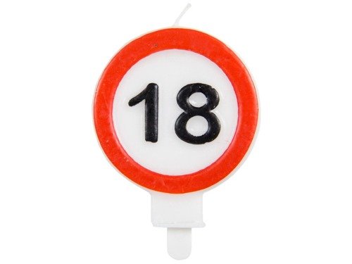 Candle Traffic Sign 18 - 1 pc