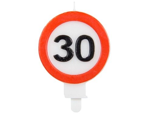 Candle Traffic Sign 30 - 1 pc