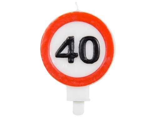 Candle Traffic Sign 40 - 1 pc