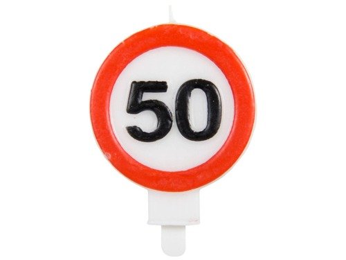 Candle Traffic Sign 50 - 1 pc