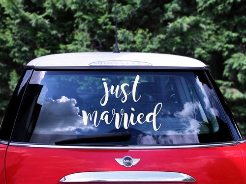 Car Sticker Just Married