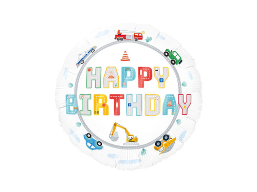 Cars Foil Balloon - 45 cm  - 1 pc