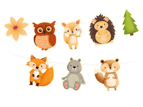 Cars Garland Forest friends - 200 cm - 1 pc