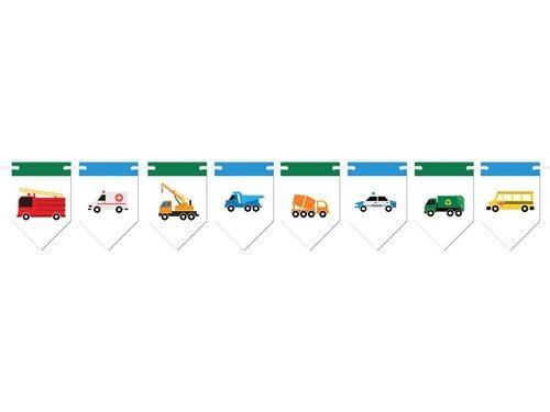 Cars flag banner - 5 m - 1 pc