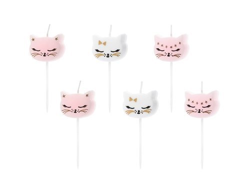 Cat candles - 6 pcs