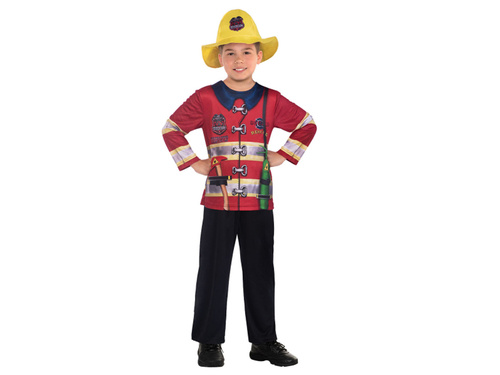 Child Costume Sustainable Fireman Age 3-4 Years