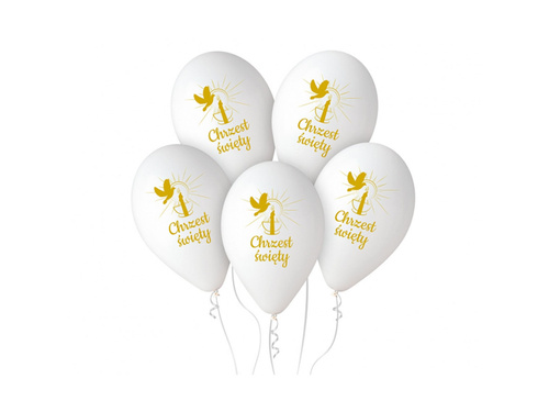 Christening balloons - 33 cm - 5 pcs