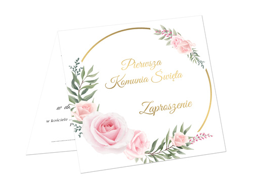 Comunion invitation card & envelope - 1 pc