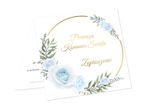 Comunion invitation card & envelope - 1 pc